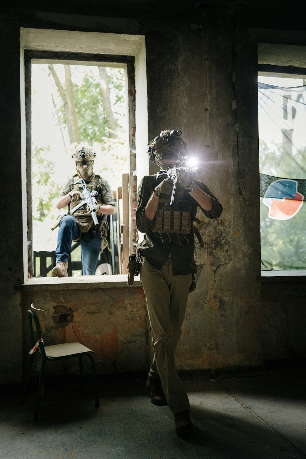 Portrait of a Polish female documentary photographer with a camera